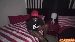 Amber Lee Surprised Visitor Mr Majic, with a Will You Fuck Me, I Just Want to Suck Your Dick Proposition. She Also Swallows