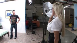 Stunning pornstar Nikita Von James enjoys getting roughly fucked by a big cock