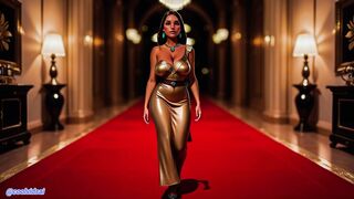 Glamorous Girl in a Limousine