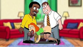 Slut Wife Blowjob to Neighbor and Doesn't Notice Husband Returns from Work. Wife BBC. Cuckold Husband. Cartoon