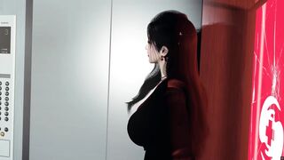 3D Horny Slut Asian Whore Teasing the BBC to Fuck Her Wet Pussy