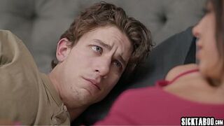 Horny perfect ass teen Kylie Rocket fucks her new stepsisters stud husband