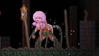 The futanari beauty has a fierce mating with the monster