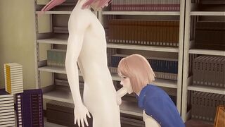 Jujutsu Kaisen Hentai - Nobara Kugisaki blowjob and fucked - Japanese Asian Manga Anime Game Porn