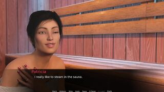 Awam Real Fuck - Patricia Invites Sophia to the Sauna - They End up Sharing a Massive BBC Right There