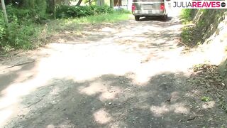 Blowjob in the car and a threesome fuck at home