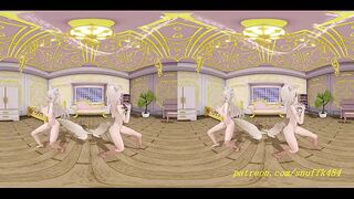 VR180 mmd FuwaMoco nude Dance 3d hololive Hentai