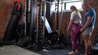 Personal Trainer Rims & Trains Big Butt MILF Client's Ass to Deep Anal Creampie