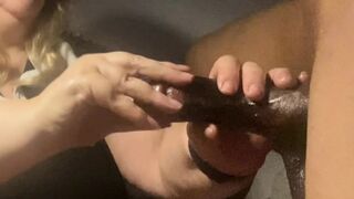 BBC Blonde Married Milf stepSister worships his BBC on a Sunday evening.