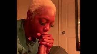 Mani Muse Goes Nose To Balls While Deepthroating Thick BBC