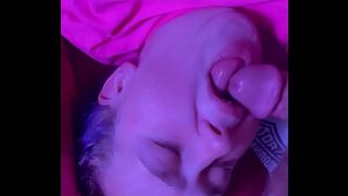 PAWG amateur sucks thick white cock