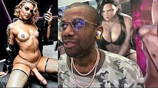 Beautiful Transgender Girl Hands Free Cumming, Tan Breast Transgender Milf Showing Her Huge Toys, Anal Fucking Trans Ass, Huge White Transgender Cock, AI Generated