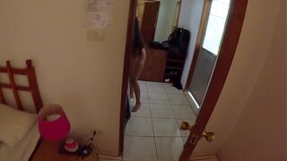 Asian Babe Drinks 1 Month Creampie of a Plate