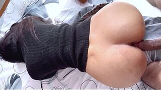 Big ass girlfriend's tight pussy fucked