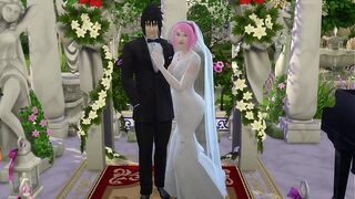 Sakura's Wedding Part 1 Naruto Hentai Netorare Wife Cheated Wedding Tricked Husband Cuckold Anime