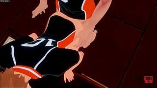 Haikyuu Yaoi - Kageyama fucks Hinata in a table - Japanese Asian Manga Anime Cartoon Game Gay Porn Animated Video