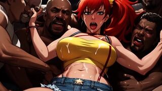 Redhead Misty Stops Playing Pokemon & Gets BBC'd In A Mosh Pit!!