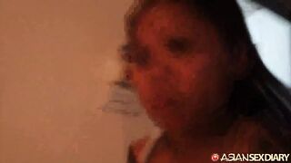 Asiansexdiary Busty Thick Asian Rides Thick Foreign Cock