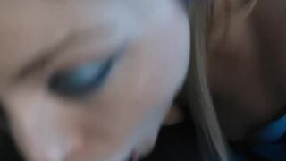 Hot Canadian Girl Gives The Best BlowJob while watching Porn