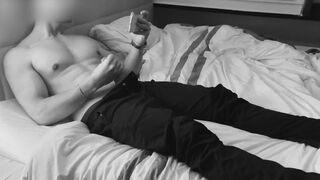 I waited till everyone left my house after Easter and began to watch porn and masturbate. +CUMSHOT