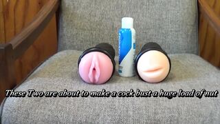 New Deepthroat and Pussy Toys Made a Black Cock Bust a Hot, Spurting Nut