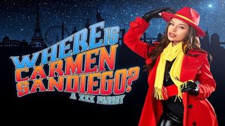 Busty April Olsen As Villain CARMEN SANDIEGO Handcuffs And Fucks You VR Porn