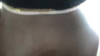 Strapped my best friend with a big black dildo