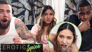 DEVIANTE - Cheating Asian wife’s first big black cock