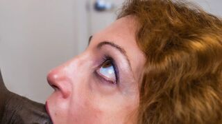 Red Head MILF Gets Her Face Fucked