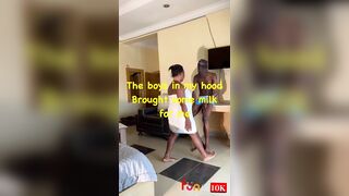 Tall and Skinny Vs Average and Skinny, She Wanted Both Dicks in Her Fat Pussy