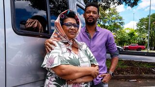 Extreme Fat Belly Mature Ass Fucked While Driving