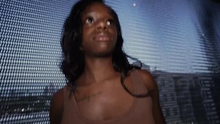 Ebony Gets Fucked by Random Man in Parking Lot