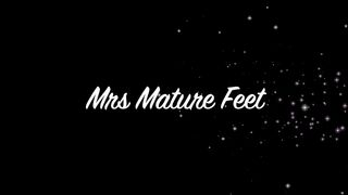 Mrs Mature Feet gives her lover a BJ
