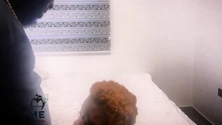 Submissive Anal Slut in Red Fishnet Chained Down and Punished with Anal Fingering