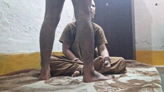 Stepmom Riding on His Stepson Big Black Cock