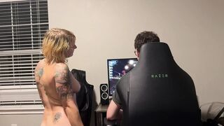 MILF Cheats on Gamer Boyfriend with BBC Gets Creampied