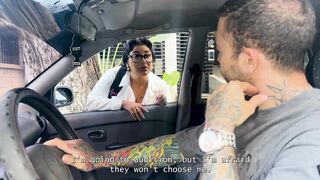 I convince my horny neighbor to help me prepare my virgin pussy for my first porn casting