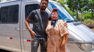 Fat Belly Granny Squirts While Getting Ass Fucked