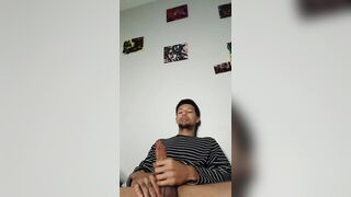 I was so tired but my big horny dick woke me right up