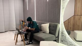 Big-breasted brunette MILF helps her brother-in-law when his wife is away