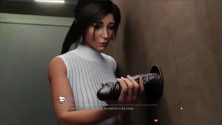 Croft Adventures Hentai Game Parody Ep.6 Brunette Huge BBC Facial!