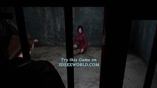 Leon is Watching while Ada Wong Get Fucked by MR.X (3D Gameplay)