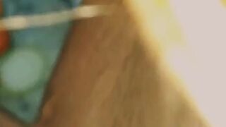 Big tits Milf next door is a naked bartender after losing bet at cards