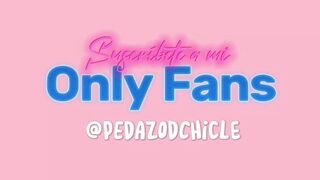 Pedazodchicle has a creamy pussy with a transparent dildo