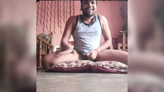 Watching very hard boobs fucking video and feel same fun with pillows at high hornyer