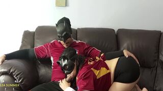 My roommate comforts me with his juicy cock in my ass and I place my wet pussy in his mouth