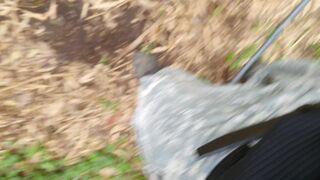 I find a lady on my land taking what is not hers