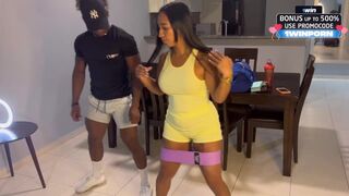 BBC gym trainer fucked a hotwife. English subtitles