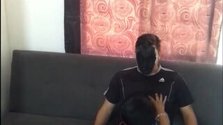 I ride my husband's cock and ask him to fill my pussy.