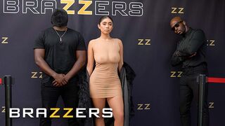 BRAZZERS - Myers and her husband arrive on the red carpet, ready to shock the world , droppin